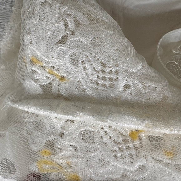 Cocktail Gown Wedding Short Tutu Floral Lace Tiered Organza Size XS - Picture 16 of 16